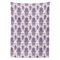 thumbnail image 3 of Ambesonne Hamsa Tablecloth Rectangular Table Cover, Ombre Leaves Circles, 52"x70", Hot Pink and Lavender, 3 of 4