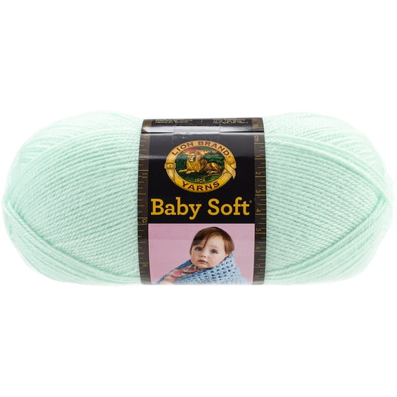 Lion Brand Baby Soft Yarn-Mint