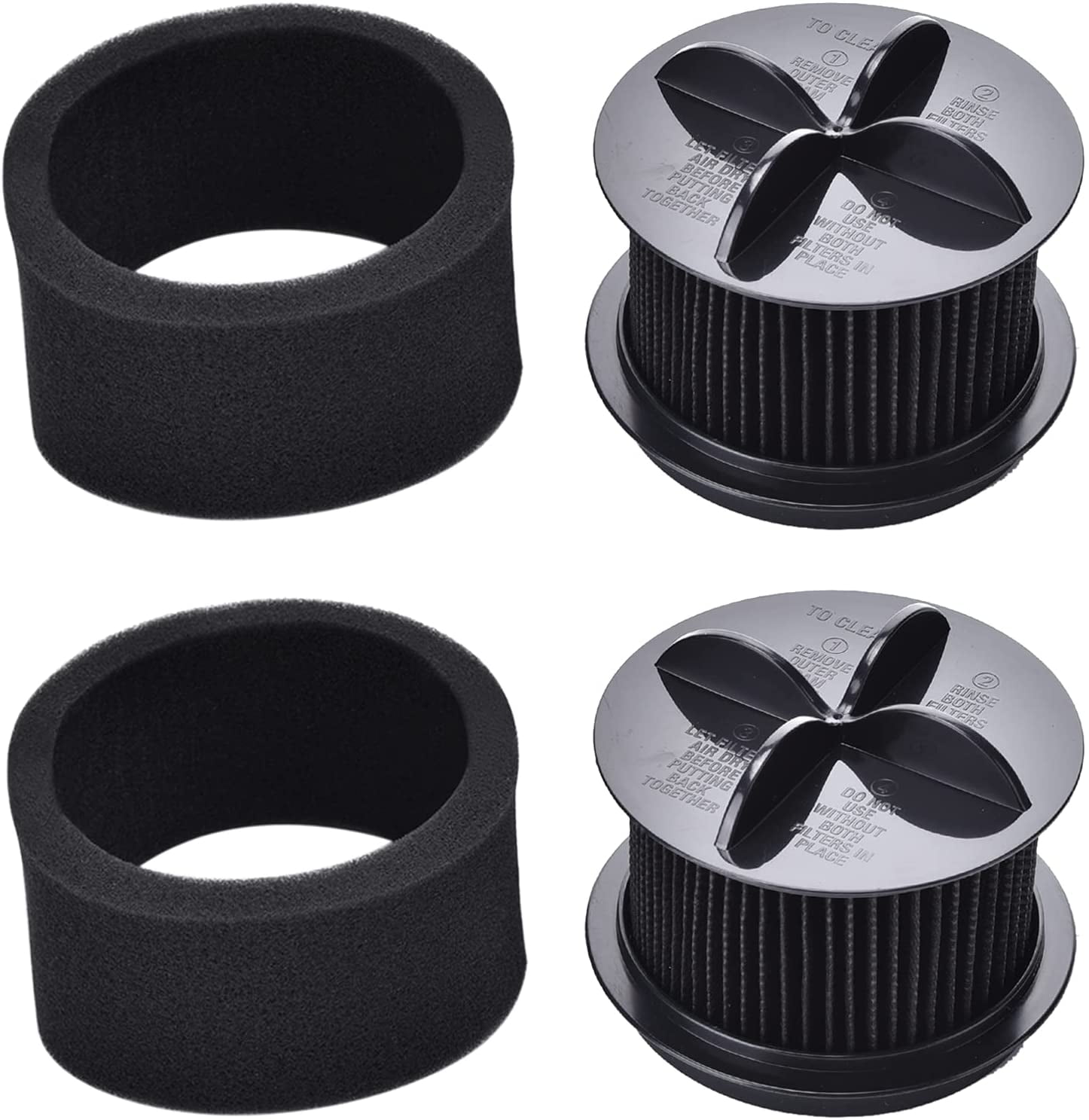 3 Pack Washable Filter Set for Bissell 32R9 Circular Vacuum Replacements Part 