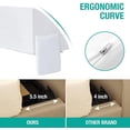 thumbnail image 3 of Almohada con forma de cuña Vekkia King para rellenar huecos en la cabecera, color blanco, 3 of 9