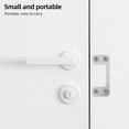 thumbnail image 4 of Minkissy 5Pcs Door Latch Plate Stainless Iron Security Strike Plate for Homeowners 2.72X1.10X0.08in, 4 of 7
