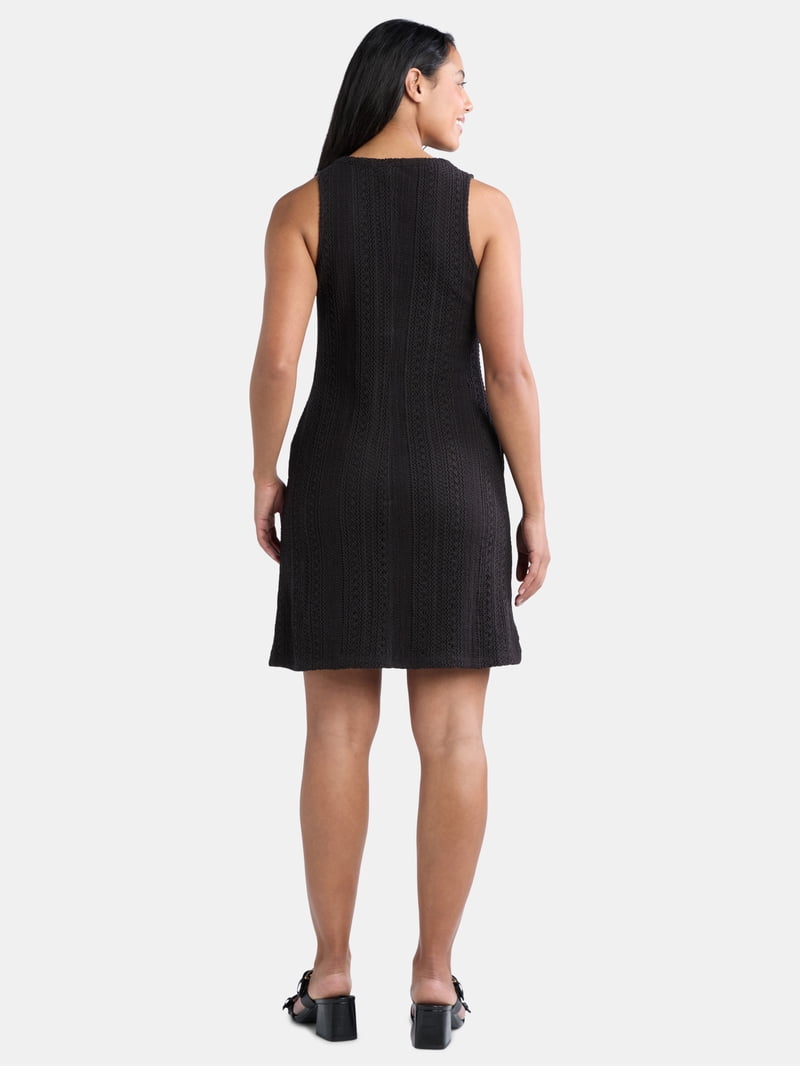 Time and Tru Women's Cotton Crochet Mini Dress, Sizes XS-XXXL - Walmart.com