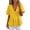 Yellow-1, variant on Cute Tops for Women Summer V Neck Pleated Swing T-Shirt Casual Babydoll Peplum Tops Flowy Loose Fit Linen Tee Shirts