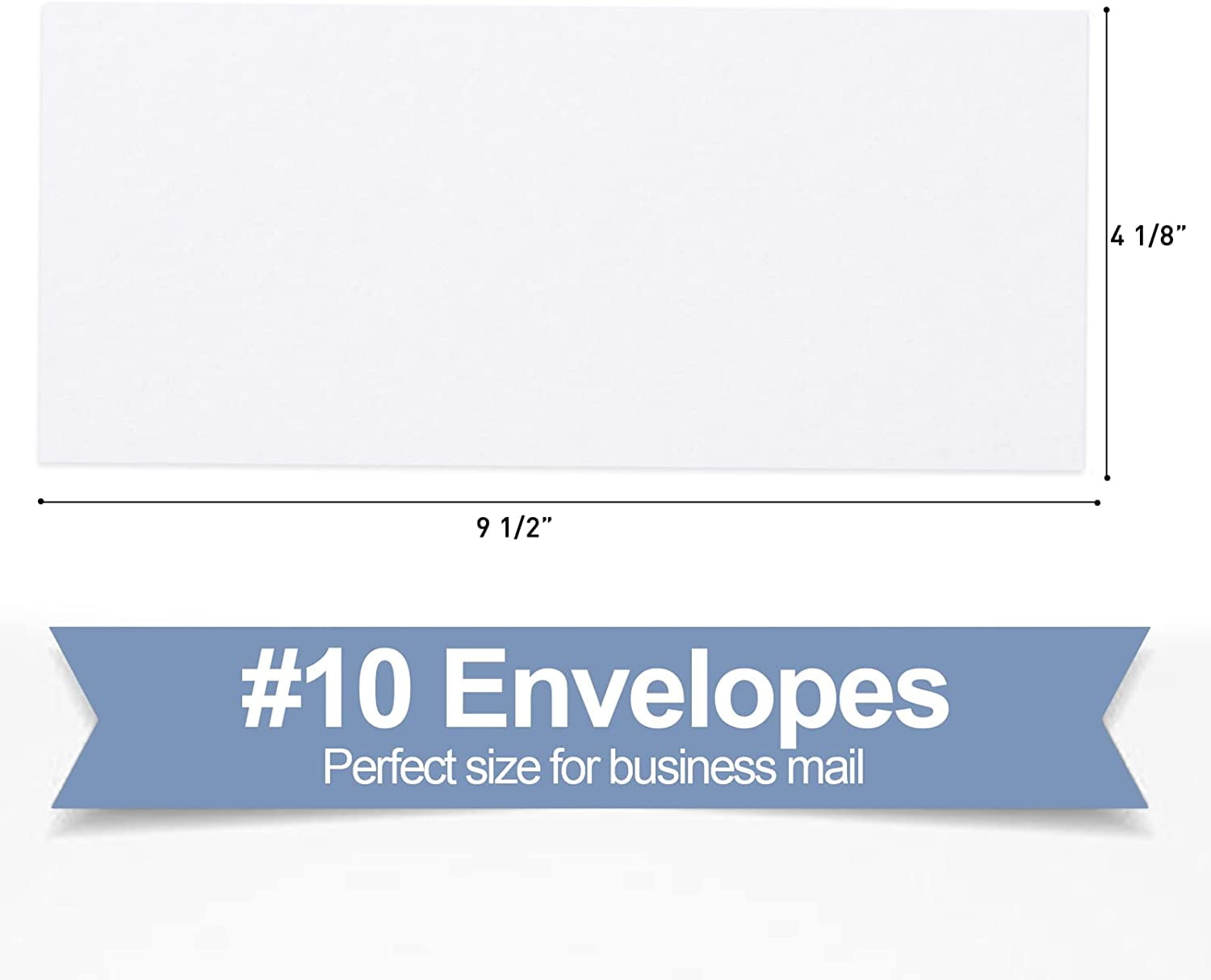 #10 Security Self-Seal Envelopes, Windowless Business Mailing Tint Pattern for Secure Mailing, Invoices and Statements, Size 4-1/8 x 9-1/2 Inch - 24 LB 500 Count