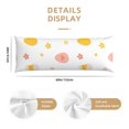 thumbnail image 2 of Body Pillow Cover - Soft Body Pillow Pillowcase, Cartoon Cute Chick Egg Flower Breathable Long Body Pillow Case Cover with Invisible Zipper 20x60in, 2 of 5