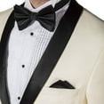 thumbnail image 6 of Men‘s 1923 Slim Fit Wingtip Collar French Cuff Tuxedo Shirt - Black - 18 4-5, 6 of 6
