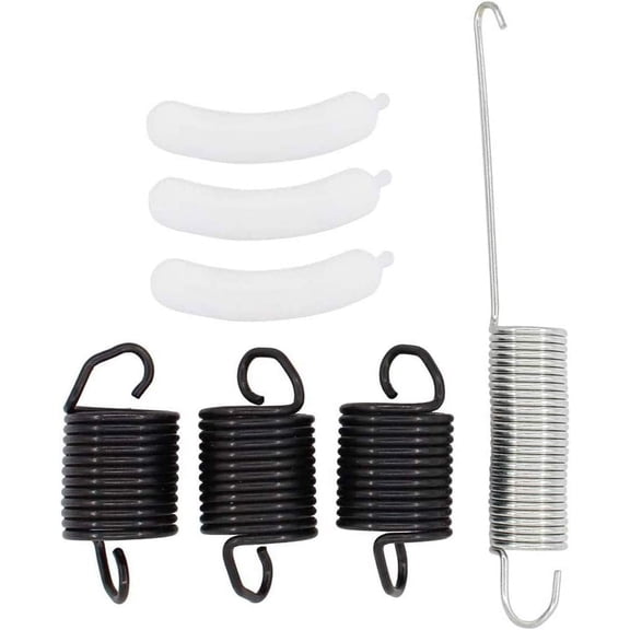 Washing Machine Kit 3 pcs Suspension Spring WP63907 & 1 pcs Counterweight Counter Balance W10250667 & 3 pcs Tub Wear Pad 285744 for Whirlpool Washer
