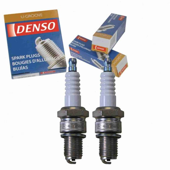 2 pc DENSO 4030 Standard U-Groove Spark Plugs for W24ES-U Ignition Wire Secondary