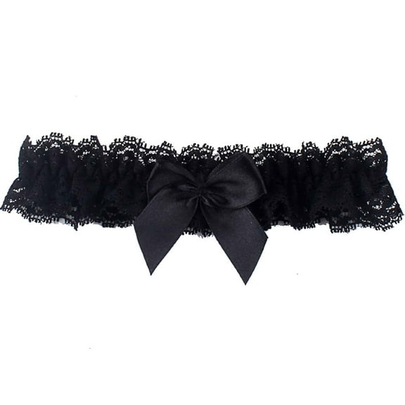 Black Garters for Bride Wedding Garter Lace Bridal Garter Party Leg Thigh Garters for Women