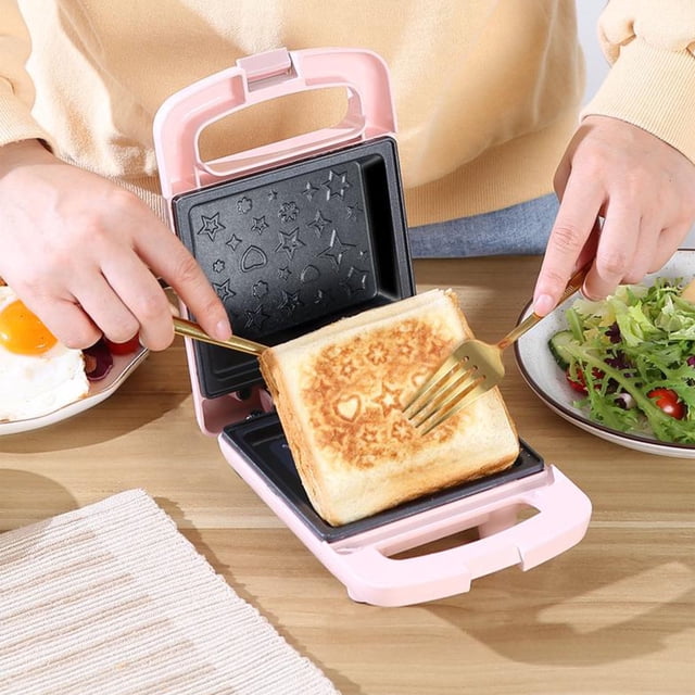 YAYHDS Bread Maker - Toaster - Double Sided Heating Mini Breakfast Machine - Home Multifunctional Breakfast Machine - Sandwich Maker Clearance Sales Today Deals Prime