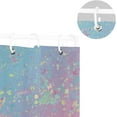 thumbnail image 5 of Coolnut Unicorn Rainbow Mesh Bath Shower Curtain Liners 66x72in 100% Polyester Waterproof with Curtain Hook, 5 of 5