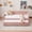 Pink, variant on Jopath Twin Upholstered Daybed Frame with Trundle, Sofa Bed with Wood Slat Support for Bedroom Living Room Guest Room,Pink