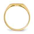 thumbnail image 2 of Real 14kt Yellow Gold 11.5x10.0mm Closed Back Signet Ring Size: 6; for Adults and Teens; for Women and Men, 2 of 6