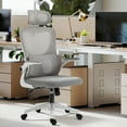 thumbnail image 2 of Vinsetto Mesh Office Chair with Adjustable Headrest, Lumbar Support, Arm, 2 of 10