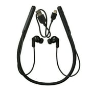 onn Active Noise Canceling Bluetooth Neckband Earphones, Black
