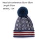 thumbnail image 2 of Gorro de lana para hombre y mujer, gorro de punto con diseño de patchwork y mezcla de lana, gorro cálido con diseño geométrico de diamantes, 2 of 5