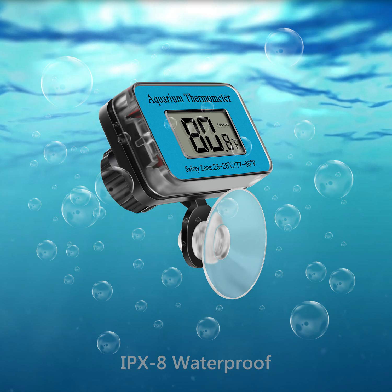 Thermomètre numérique à tige étanche à l'eau