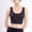 Black1, variant on Sports Bras for Women No Underwire U Neck High Impact Shock Absorb Running Yoga Fitness U Back Workout Bras for Women (Blue ,L)