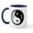 White/Navy Inside, variant on CafePress - Dragon Ying Yang Mug - 11 oz Ceramic Mug - Novelty Coffee Tea Cup