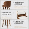 thumbnail image 5 of Dycanpo 26"Swivel Bar Stools, Wood Counter Height Bar Stools for Home Kitchen, White, 5 of 5