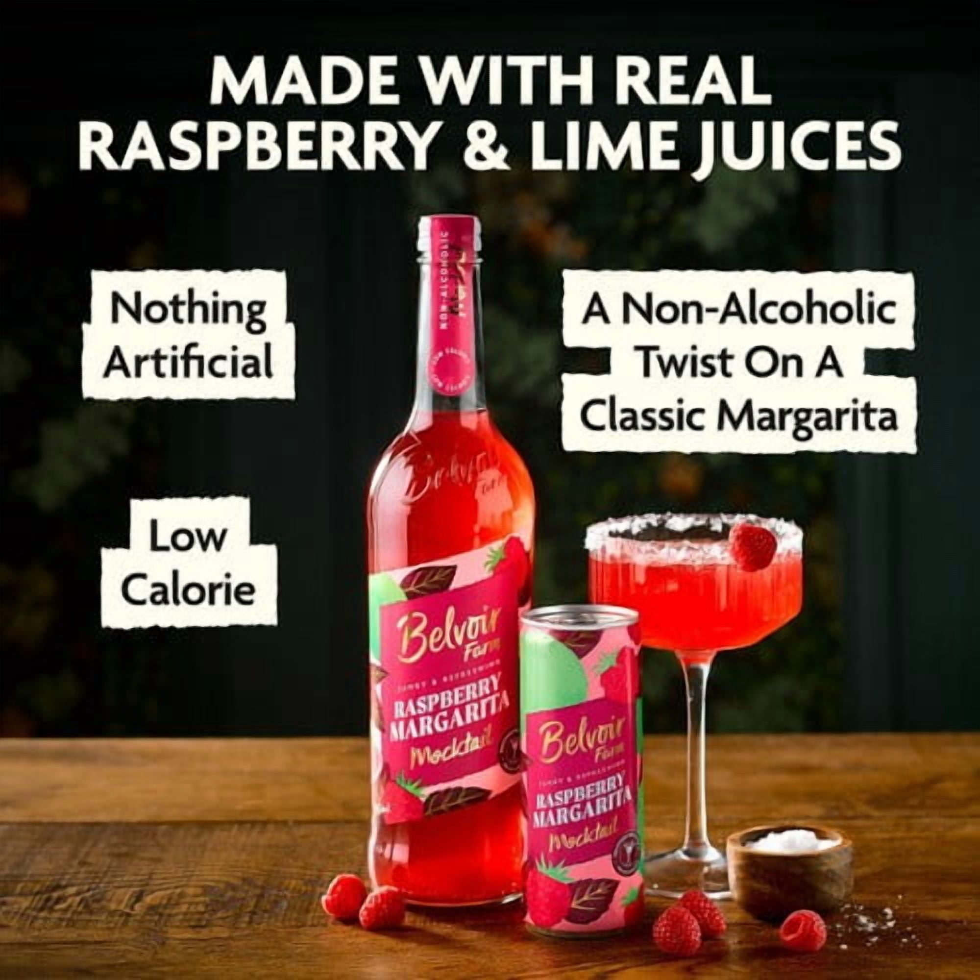 Belvoir Farm Raspberry Margarita Mocktail 750ml, British Import (Pack of 2)