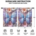 thumbnail image 2 of Blackout Kids Curtains,Butterfly with Flowers Childrens Insulated Curtains Set Of 2,Bedroom Essentials,Toddler Room Decor 42x54in(106x137cm), 2 of 4