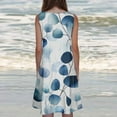 thumbnail image 3 of Jinhomg Womens Sleeveless Sundresses Flowy Swing Aline Midi Dress Casual Comfy Floral Print U Neck Tank Dresses Cute Vacation Beach Dress Light Blue XL, 3 of 6