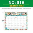 thumbnail image 4 of Home Calendar, Ongmies 2025 Ruled Wall Calendar 18 Month Hanging Calendar Twin Wire Binding Large Wall Calendar Ruled Wall Calendar Perfect for Home or Planning and Organizing, C, 4 of 5