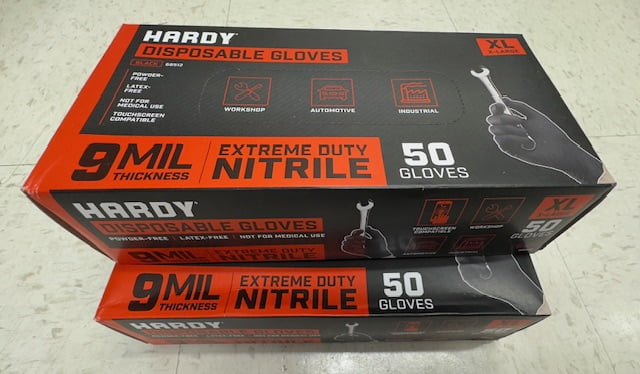 HARDY 9 mil Nitrile Powder-Free Gloves X-Large 100-Pack
