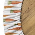 thumbnail image 5 of Ambesonne Carrots Fitted Round Tablecloth, Organic Veggies Pattern, 40"- 44" Diameter, Khaki Pale Vermilion, 5 of 5