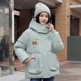 thumbnail image 1 of Chaqueta de algodón con capucha y plumón suelto, chaqueta de pan adelgazante, chaqueta con bolsillo tridimensional, 1 of 6