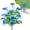 Blue, variant on KUMHONW Fake Flowers Calla Lily Purple Artificial Silk Flower Real Touch Flower for Spring Easter Home Kitchen Wedding Bouquet Bulk Mother's Gift Day Decorations(20.08in,Yellow)