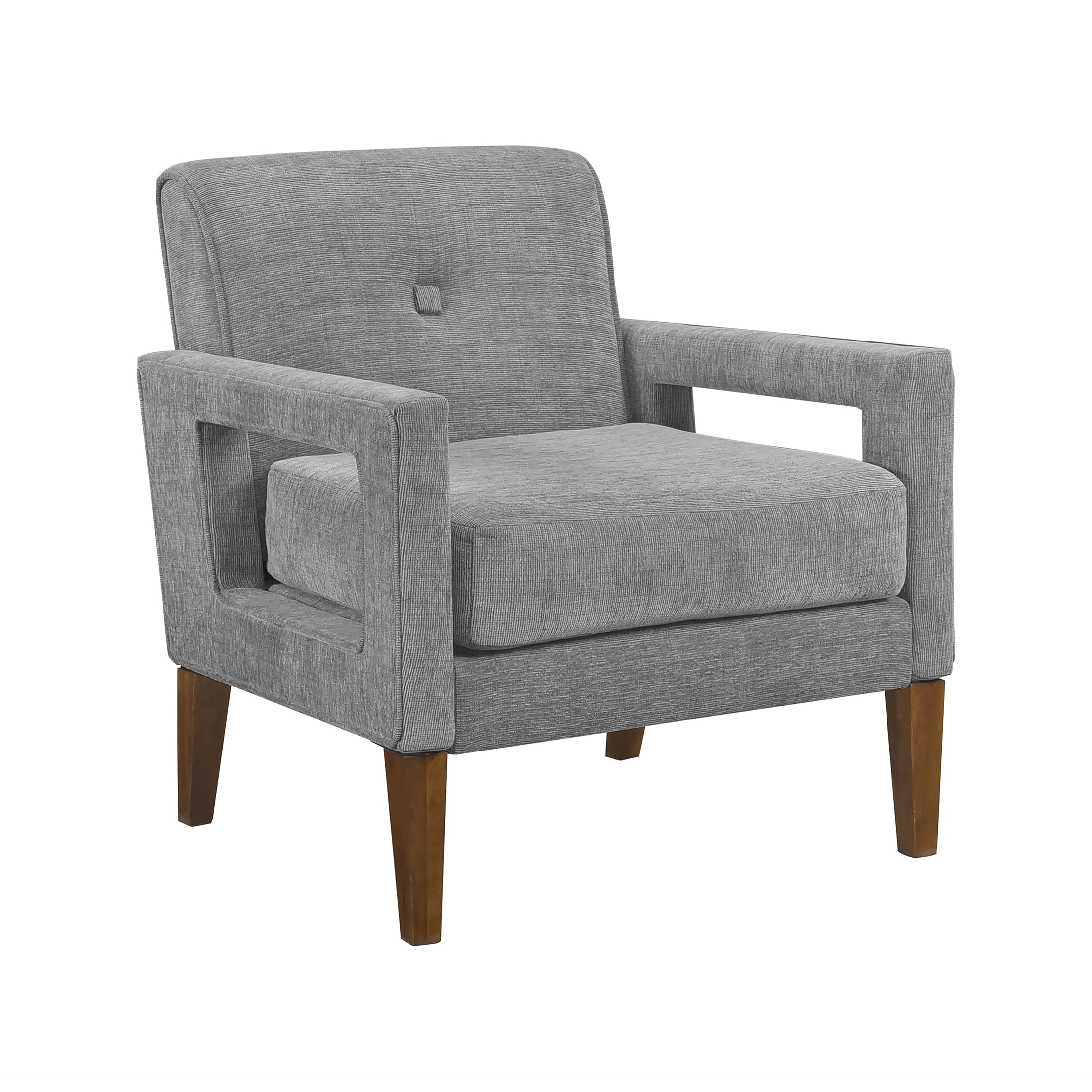 OakvillePark Vanton Chenille Accent Chair, Gray
