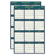 House of Doolittle 4 Seasons Reversible Business/Academic Wall Calendar, 24" x 37", 2013-2014