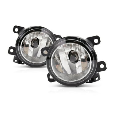 For Jeep Renegade 2015-2023 Fog Light Assembly Driver and Passenger Side | Pair | Clear Lens | Chrome Housing | Replacement For CH2592152 | 68202187AA, 68256470AA
