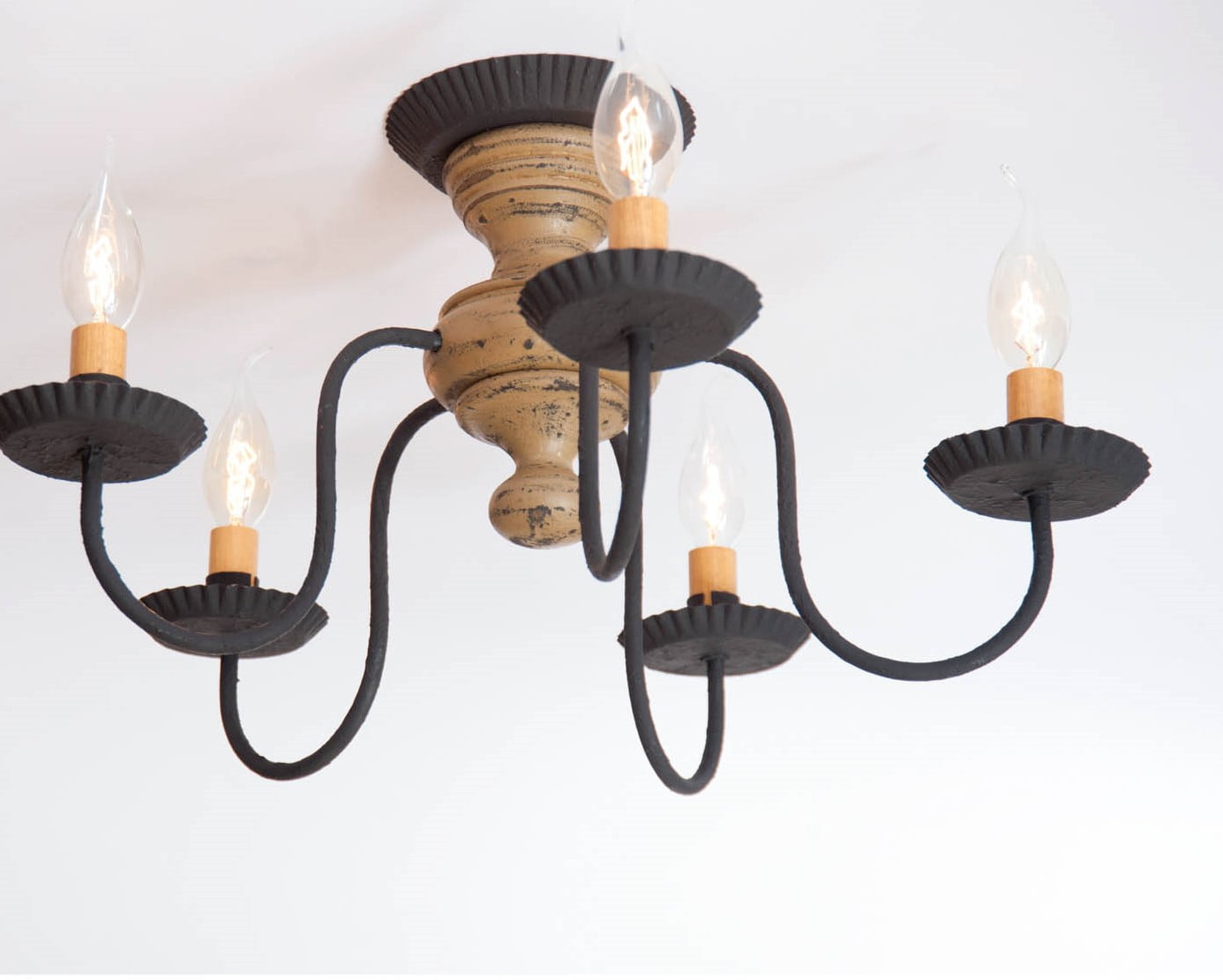 Irvins Country Tinware Irvin's Country Tinware Thorndale Ceiling Light in Pearwood