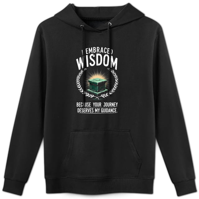 Sudadera Acepta la Guía de la Sabiduría - Frase Espiritual, Cómoda y Elegante