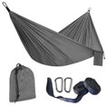 thumbnail image 1 of Hamaca al aire libre ultraligera giratoria de nailon 210t, hamaca de cuerda transpirable simple y doble para acampar, 1 of 5