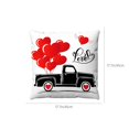 thumbnail image 3 of Funda de almohada corta de forro polar con estampado de coche para San Valentín, decoración del hogar, decoración de habitaciones y paredes, para festivales, fiestas y vacaciones., 3 of 6