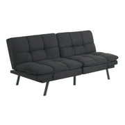 Mainstays 72 Memory Foam Futon Sofa Bed,Black