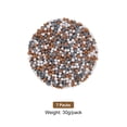 thumbnail image 3 of Uxcell 7 Paquetes de 30g Perlas de Repuesto para Cabeza de Ducha 0.12''-0.16'' para Filtración Blanco Gris Naranja, 3 of 6