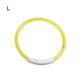 thumbnail image 5 of PETS COLLAR LED LIGHTING Suministros para mascotas Ajustable USB Carga Luminosa Pérdida Luminosa Accidentes Cuellos de Luz Collars Safetal para exteriores Amarillo Grande Methold HA010373-01, 5 of 6