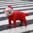 thumbnail image 1 of Chien Imperméable Imperméable Teddy Bottes Imperméables Bomei Ensemble Léger et Respirant Réglable Animal McIntosh Ensemble (Rouge, l), 1 of 4