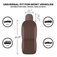thumbnail image 5 of Auto Drive 2Piece Premium Brown Perforated Leather Seat Covers - Universal Fit, Luxury Comfort, 5 of 8