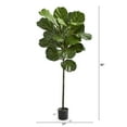 thumbnail image 2 of Nearly Natural 52" Fiddle Leaf Artificial Tree, Green, 2 of 3