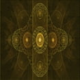 thumbnail image 1 of Ahgly Tapis d'Intérieur Lavable en Machine Carré Transitionnel Brun Bronze Foncé, 8 Pieds Carré, 1 of 7