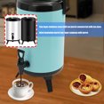 thumbnail image 2 of BIBABLYKE 6L Large Capacity Stainless Steel Milk Teas Bucket Insulated Beverages Dispenser Hot Cold Drink Container with Spigot, 2 of 8
