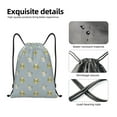 thumbnail image 4 of Fuzoiu Baby Elephant Giraffe Print Drawstring Backpack for Gym, Travel, Yoga,Sports Sackpack String Bag for Women Men-Small, 4 of 6