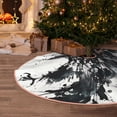 thumbnail image 5 of Lukts Abstract Eagle Ink Print Color Life Christmas Tree Skirt, Winter Holiday Tree Mat Decoration ,Can be Used as A Shawl-36", 5 of 6