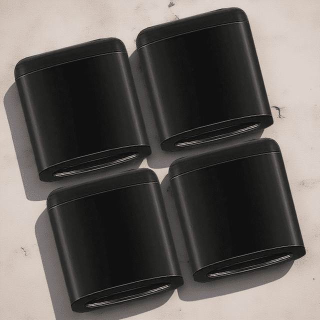BESTYASH 4 Pcs Pare-Chocs en Caoutchouc Protecteurs pour Plateau de Friteuse à Air Chaud Réduction de Bruit Noir